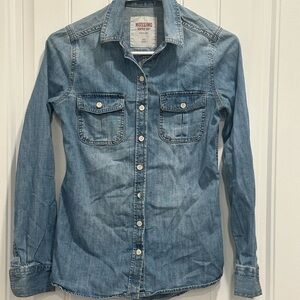 Mossimo Supply Co. Blue Denim Top